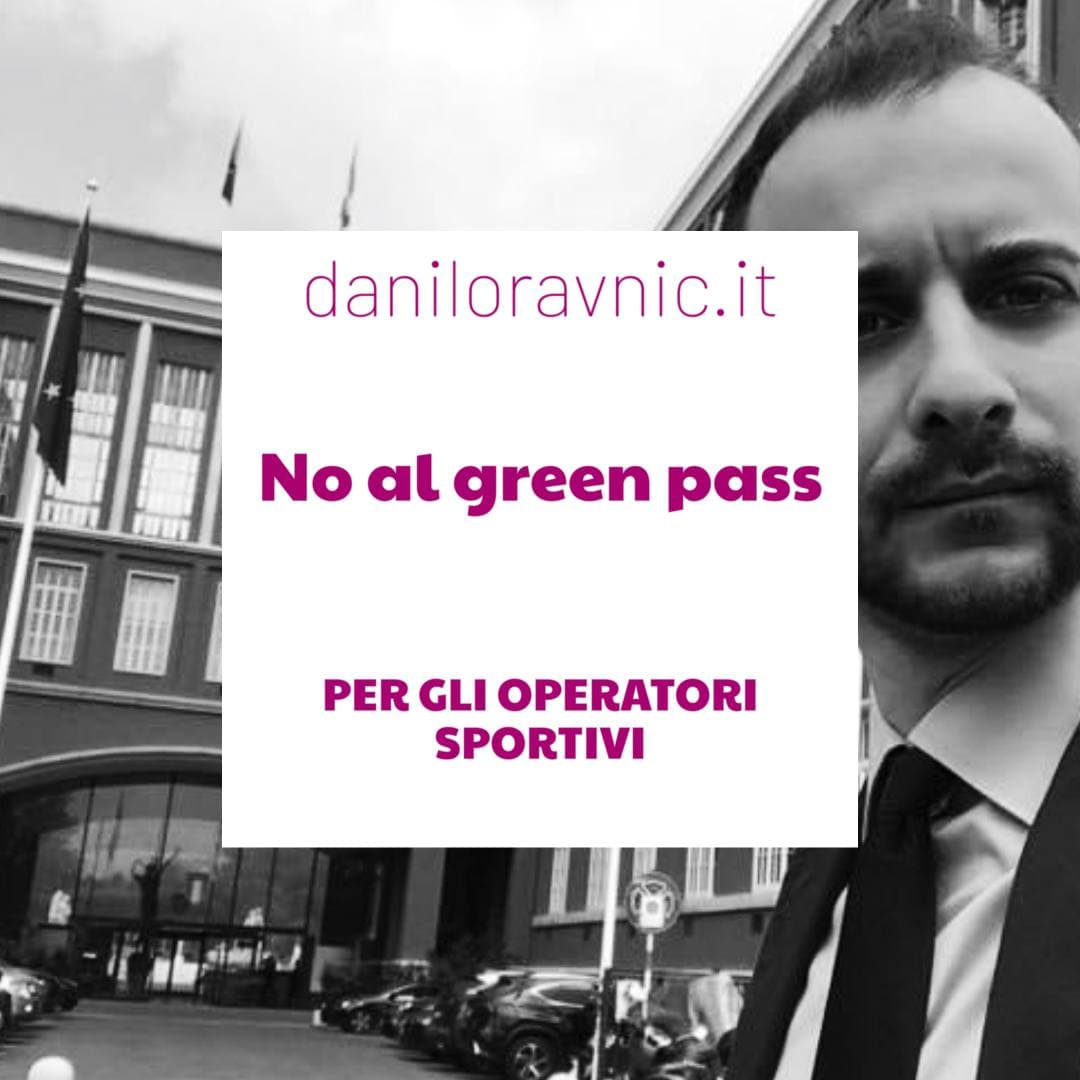 No al green pass per gli “operatori sportivi”