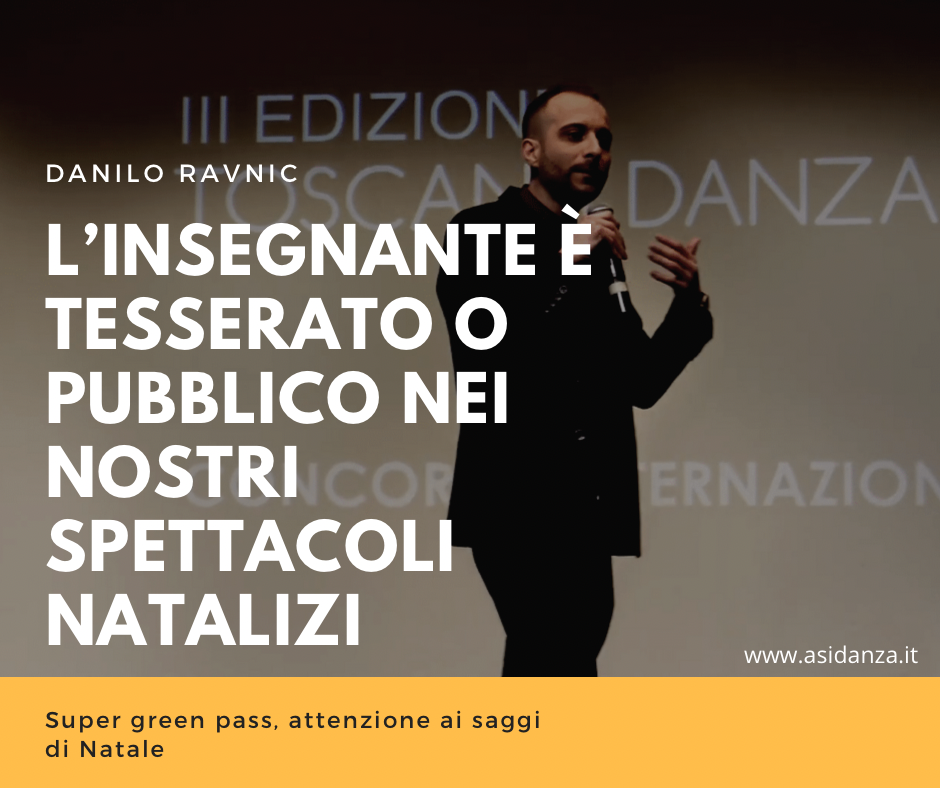 Insegnante, tesserato o pubblico nei saggi di Natale?